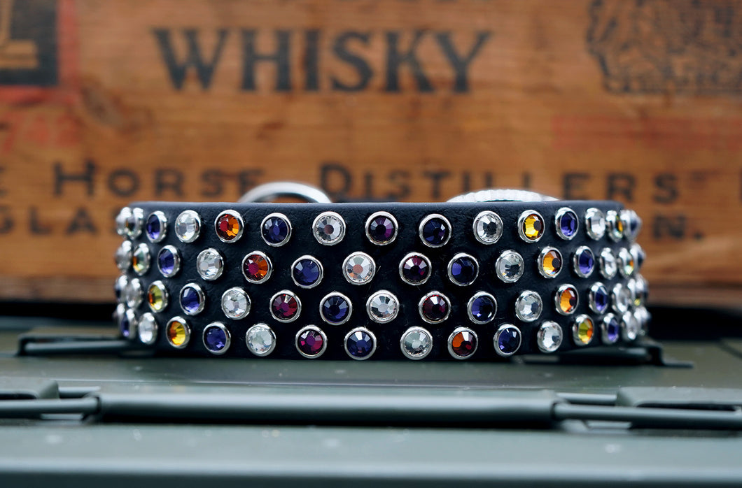 Custom Dog Collar with Crystals - Biothane (TB)