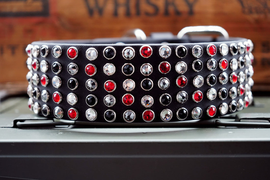 Custom Dog Collar- Biothane 2 inch- LOTS of BLING!